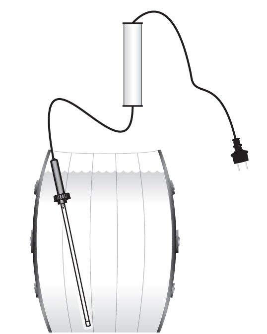 Lâmpada UV-C de Imersão para caixa d'agua.